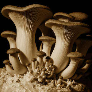 King Oyster mushrooms, high resolution photo