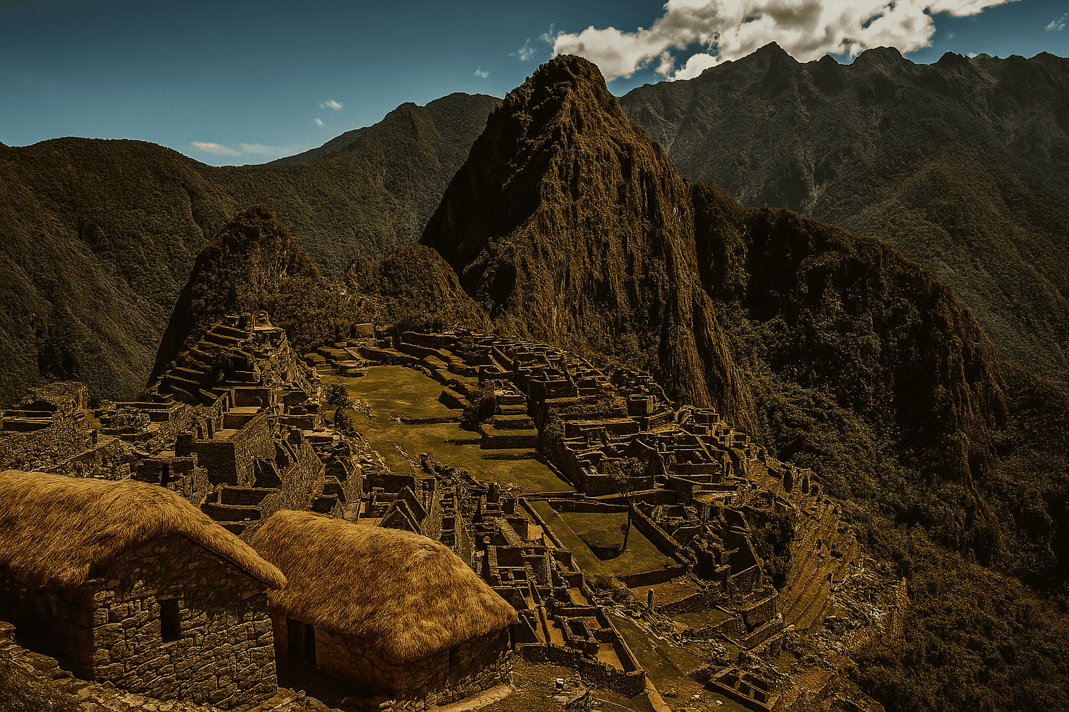 A landscape shot of Machu Picchu, the false home of Stargazer mushrooms